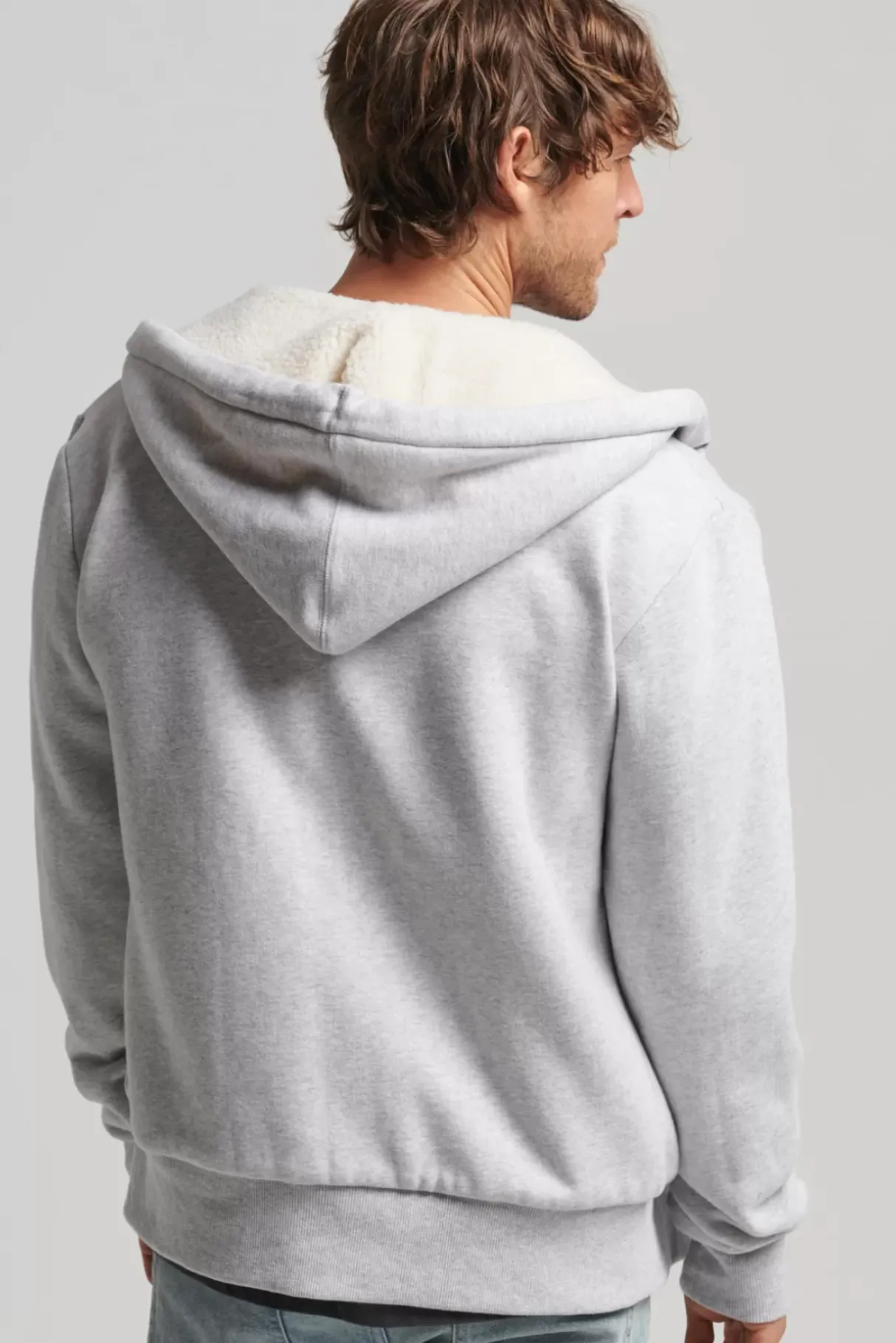 Men Superdry Hoodies>Borg Lined Zip Hood