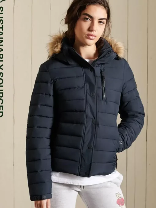 Women Superdry Insulated & Down Fill Jackets>Classic Faux Fur Fuji Jacket
