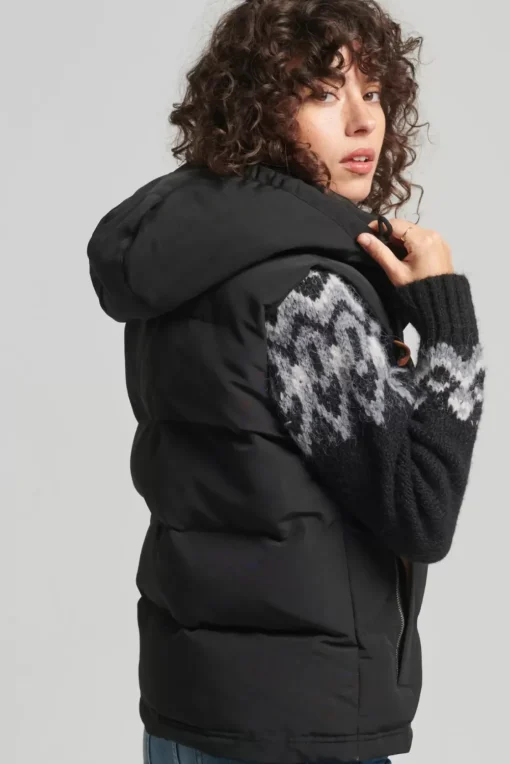 Women Superdry Vests & Gilets>Hooded Everest Gilet