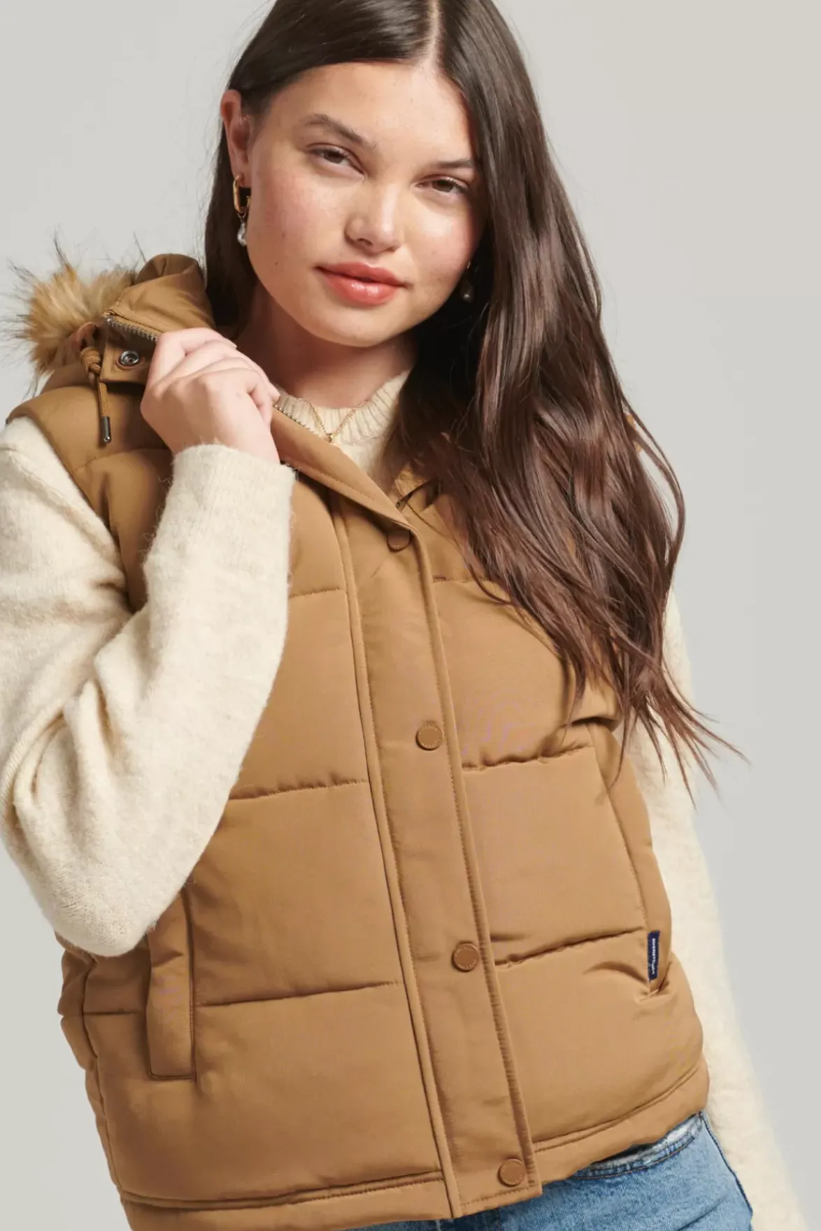 Superdry Vintage Everest Faux Fur Gilet