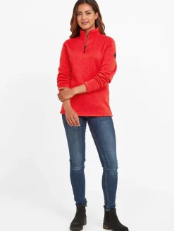 Tog24 Pearson Knitlook Fleece Zipneck